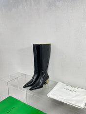TEX HIGH BOOT IN BLACK CALFSKIN