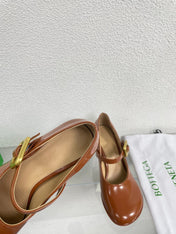 ATOMIC MARY-JANE PUMP 9 CM IN BRONZE BROWN CALFSKIN