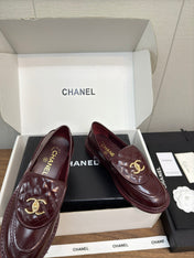MOCCASIN 2.5 CM IN MAHOGANY RED PREMIUM LAMBSKIN