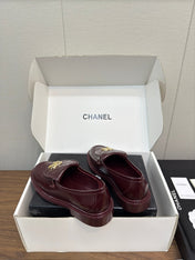 MOCCASIN 2.5 CM IN MAHOGANY RED PREMIUM LAMBSKIN