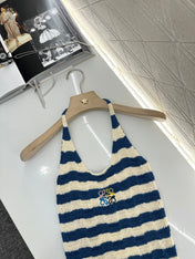 LW 25S HALTER NECK KNIT TOP 265546