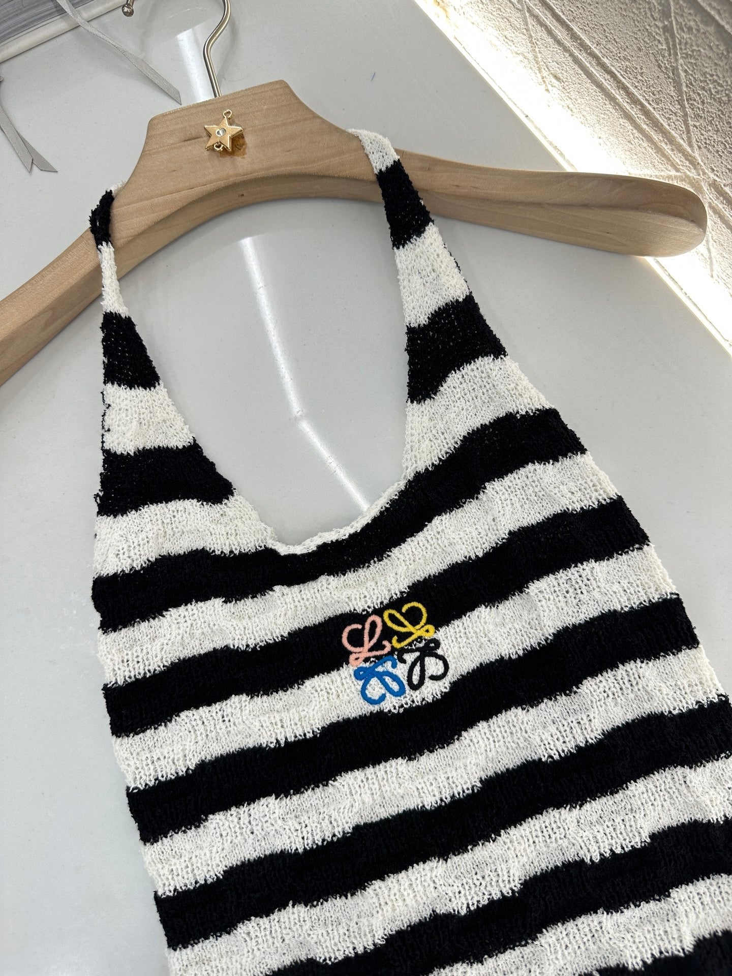 LW 25S HALTER NECK KNIT TOP 265542