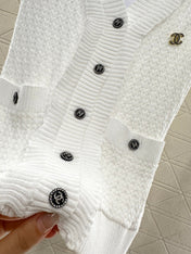 CHANEL 25S ACCORDION-KNIT BLAZER 265527