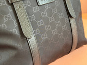 NYLON LINE TOTE BAG 34.5 IN BLACK GG CANVAS