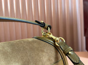GUCCI 26S BLONDIE BAG 32 IN BROWN SUEDE