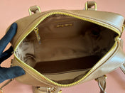 ARCADIE MATELASSÉ BAG 24 IN BROWN LAMBSKIN GOLD HARDWARE