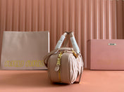 ARCADIE MATELASSÉ BAG 27 IN MISCHKA BEIGE LAMBSKIN