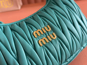 WANDER MATELASSÉ HANDBAG 23 IN LAGOON BLUE LAMBSKIN