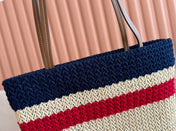BOLSA TOTE WOVEN 38 MULTICOLOR IN RAFFIA