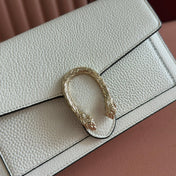 GUCCI 25S DIONYSUS WALLET ON CHAIN 20 IN IVORY CALFSKIN