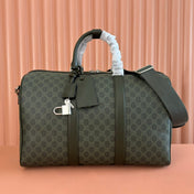 GUCCI 25S OPHIDIA MEDIUM BAG 45 CM IN MOSS GREEN CALFSKIN