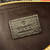 GUCCI 25S GIGLIO LARGE TOTE BAG 25 CM IN BLACK CANVAS