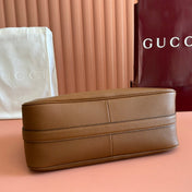 GUCCI 26S SHOULDER BAG 38 IN BROWN CALFSKIN