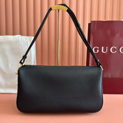 GUCCI 26S SHOULDER BAG 38 IN BLACK CALFSKIN