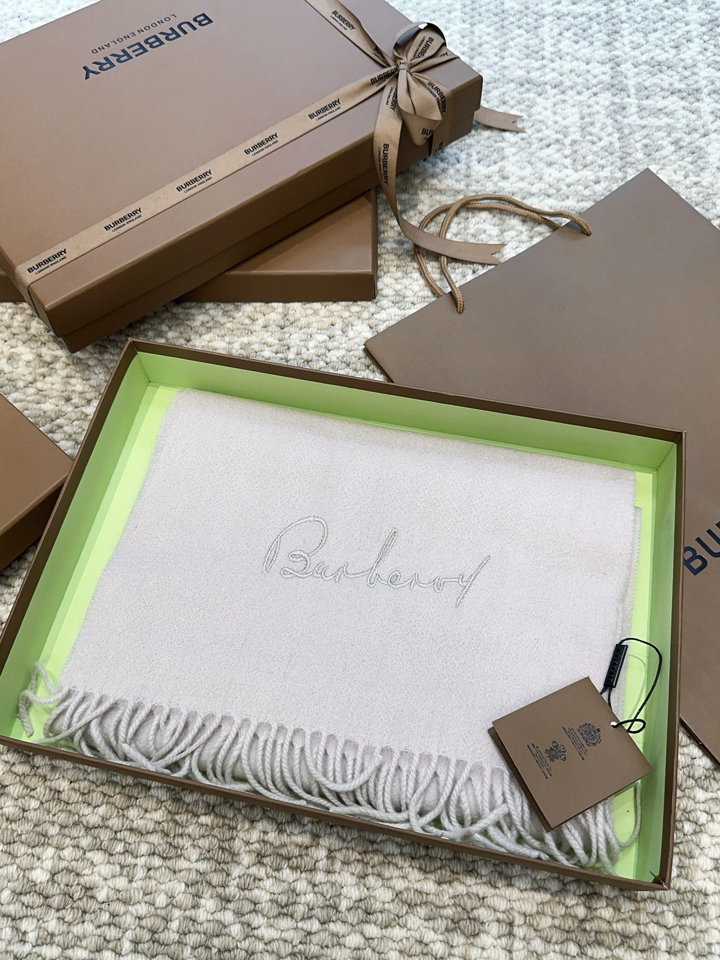 BBR SCARF 190 CM IN CASHMERE 525905