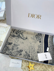 DIOR 26S SCARF 140 IN CASHMERE AND SILK 513542