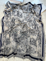 DIOR 26S SCARF 140 IN CASHMERE AND SILK 513542
