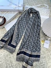 DIOR 26S SCARF 140 IN CASHMERE AND SILK 513544