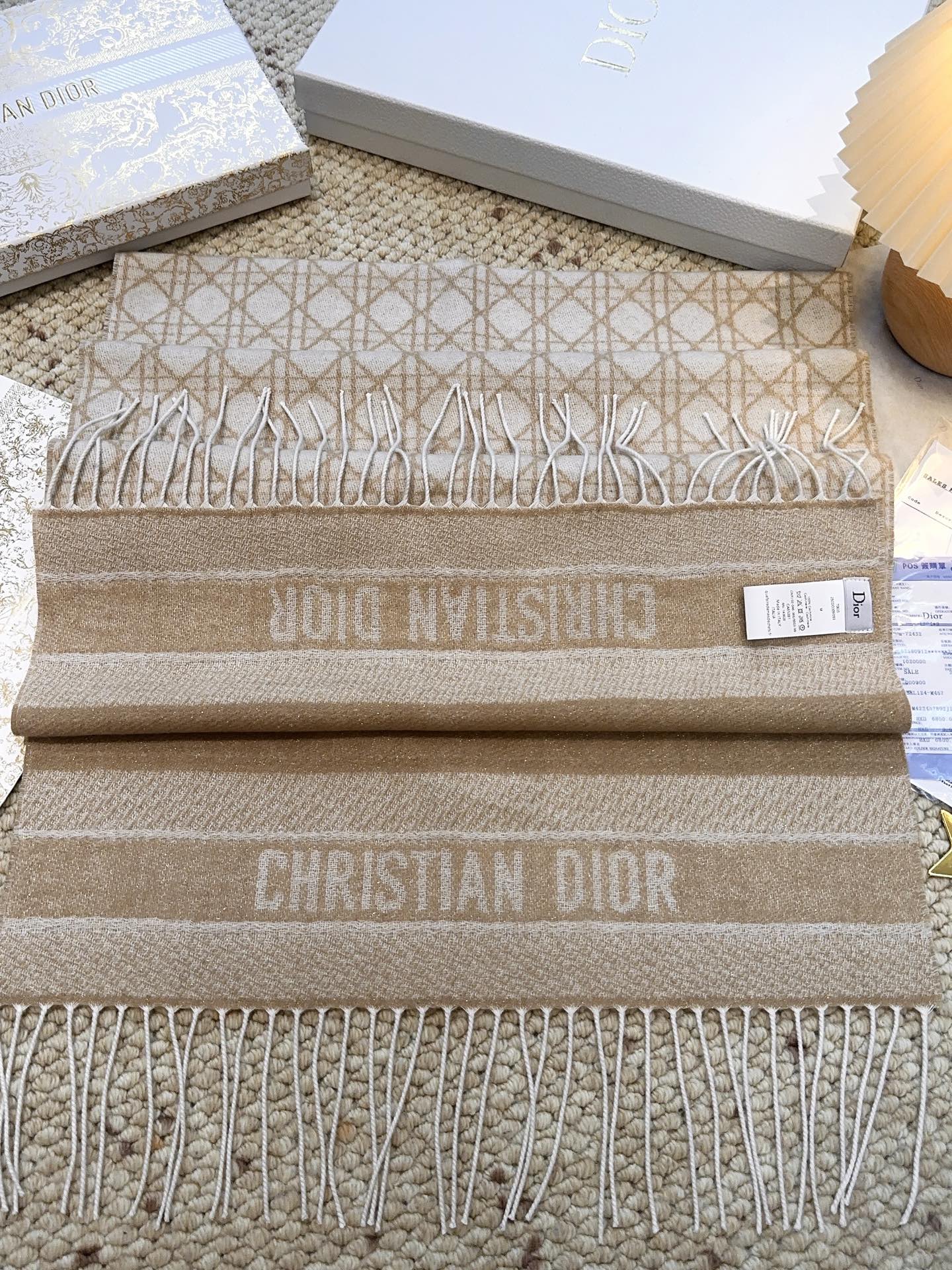 DIOR 26S SCARF IN CASHMERE 504533