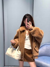 MIUMIU FLEECE-LINED JACKET STYLE 725