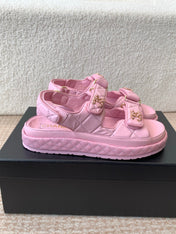 DAD SANDAL IN PALE PINK CALFSKIN