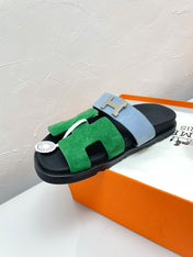 CHYPRE SANDAL OCEAN MIX SKY SUEDE WITH H BUCKLE