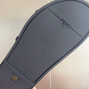 FF Feel Brown Black Canvas Slide
