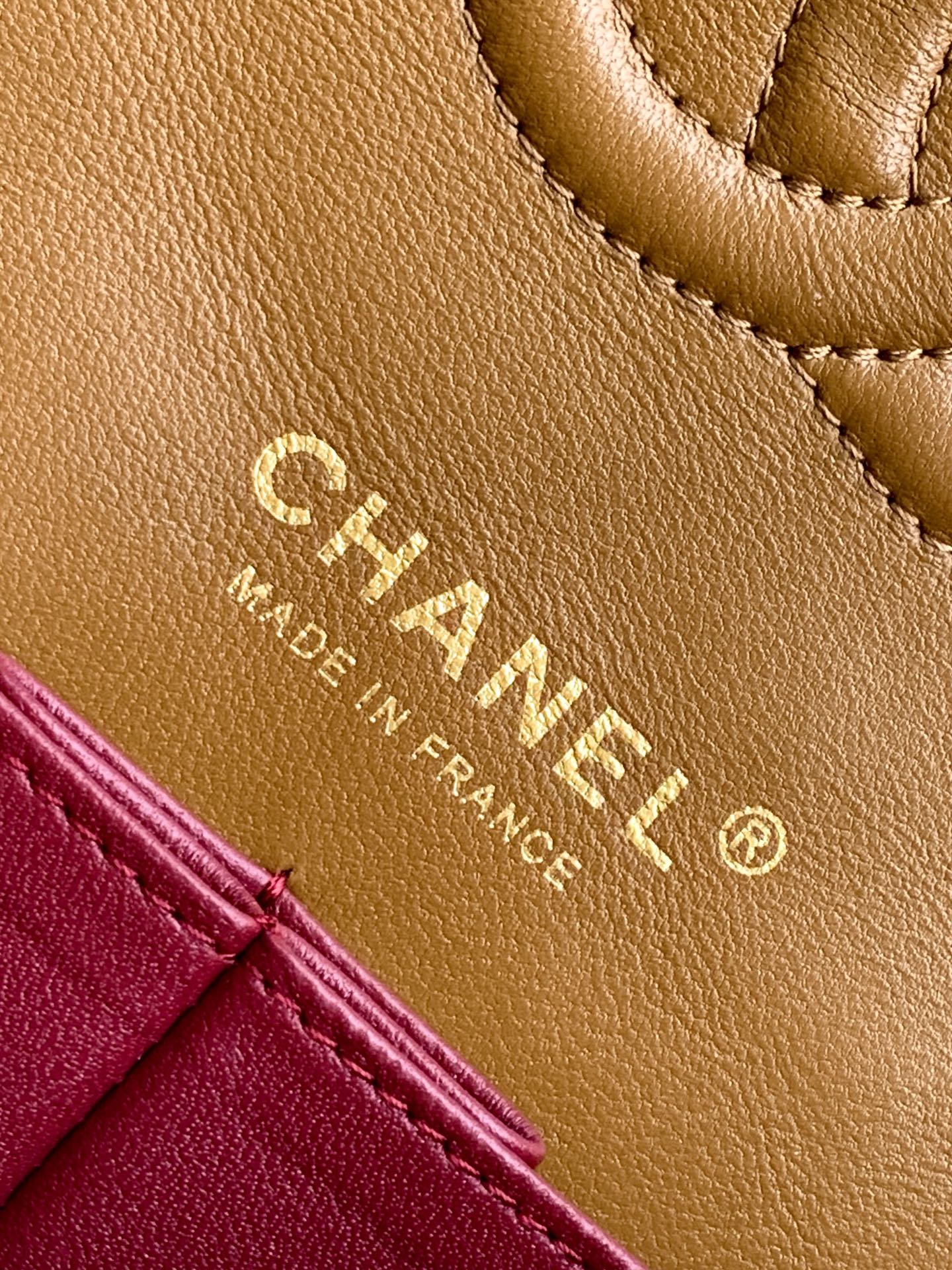 CHANEL 26S QUILTED CLASSIC FLAP MEDIUM BAG 25 IN KHAKI BROWN LAMBSKIN GOLD HARDWARE