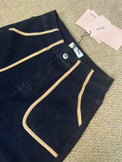 MIUMIU SLIM-STRAIGHT STRETCH PANTS 532
