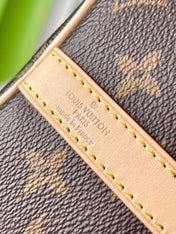 SPEEDY BANDOLIÈRE 25 IN BROWN MONOGRAM CANVAS GOLD HARDWARE