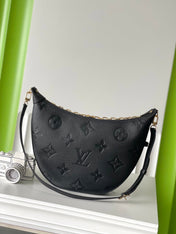 LOOP HOBO 38 BLACK MONOGRAM EMPREINTE LEATHER GOLD HARDWARE