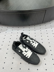 TRAIL SNEAKER IN BLACK CALFSKIN