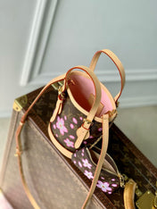 NANO BUCKET CHERRY BLOSSOM IN SAKURA BROWN MONOGRAM COATED CANVAS