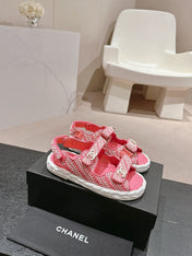 CC DAD SANDALS IN BLUSH PINK CALFSKIN