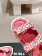 CC DAD SANDALS IN BLUSH PINK CALFSKIN