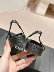 SLINGBACKS IN BLACK LAMBSKIN AND SATIN