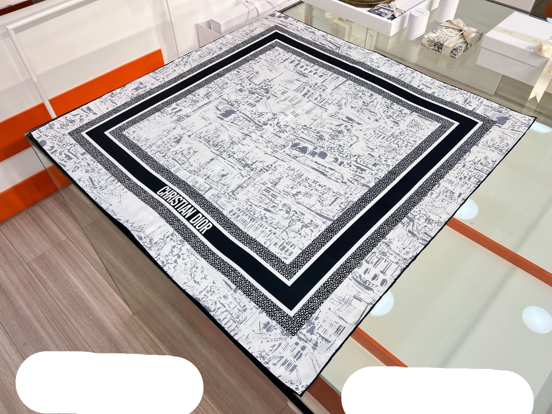 DIOR 26S SCARF 90CM IN SILK 198371