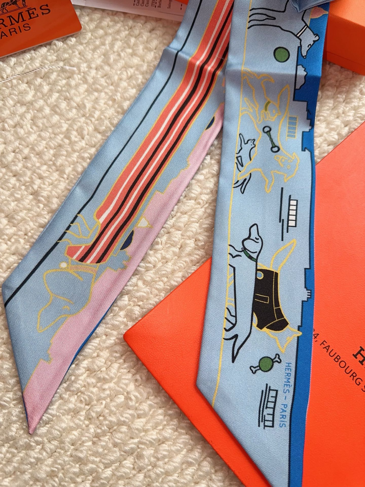 HERMES 26S SCARF 86 IN SILK 309596