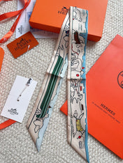 HERMES 26S SCARF 86 IN SILK 309597