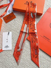 HERMES 26S SCARF 86 IN SILK 309599