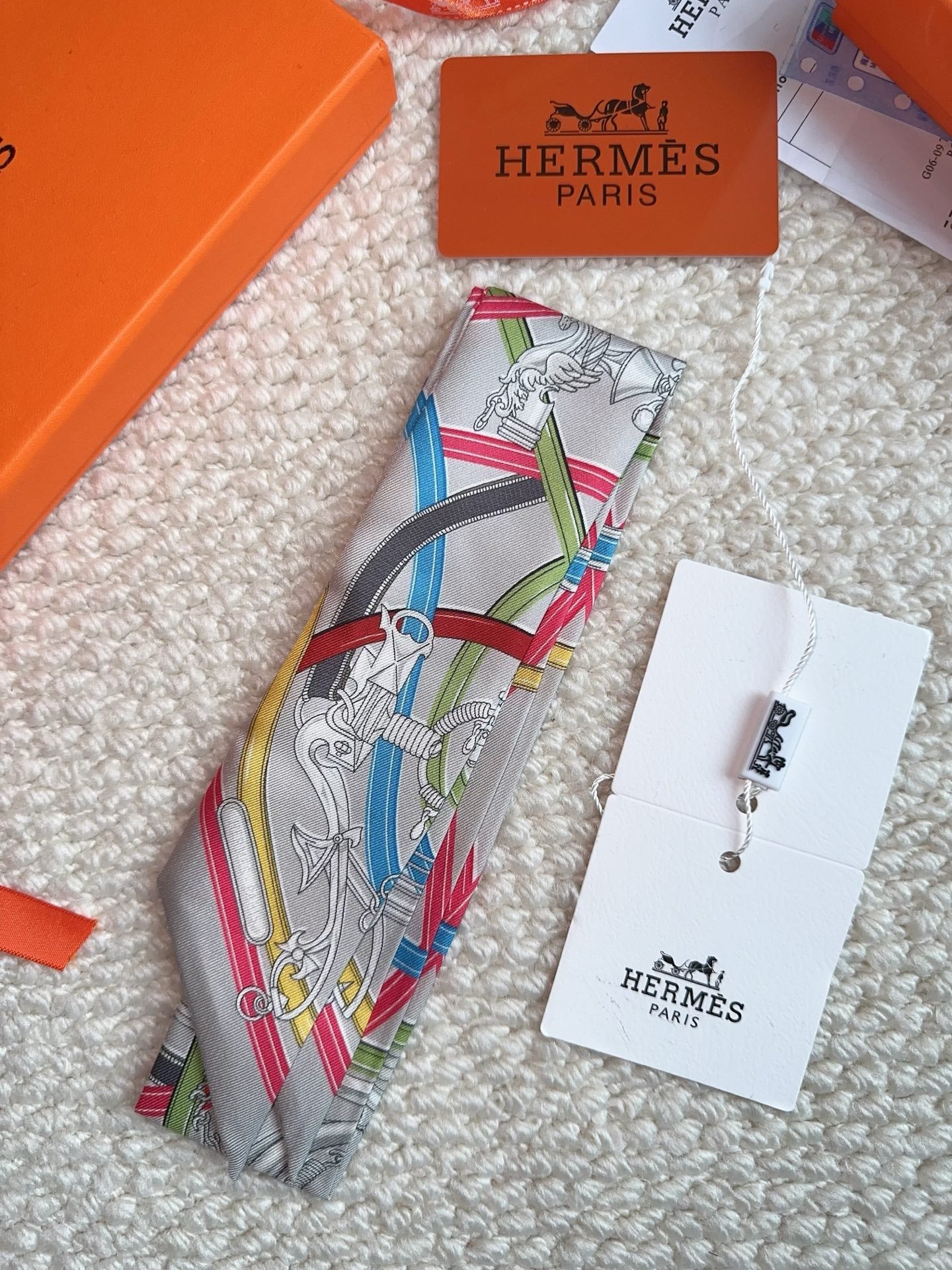 HERMES 26S SCARF 86 IN SILK 309612