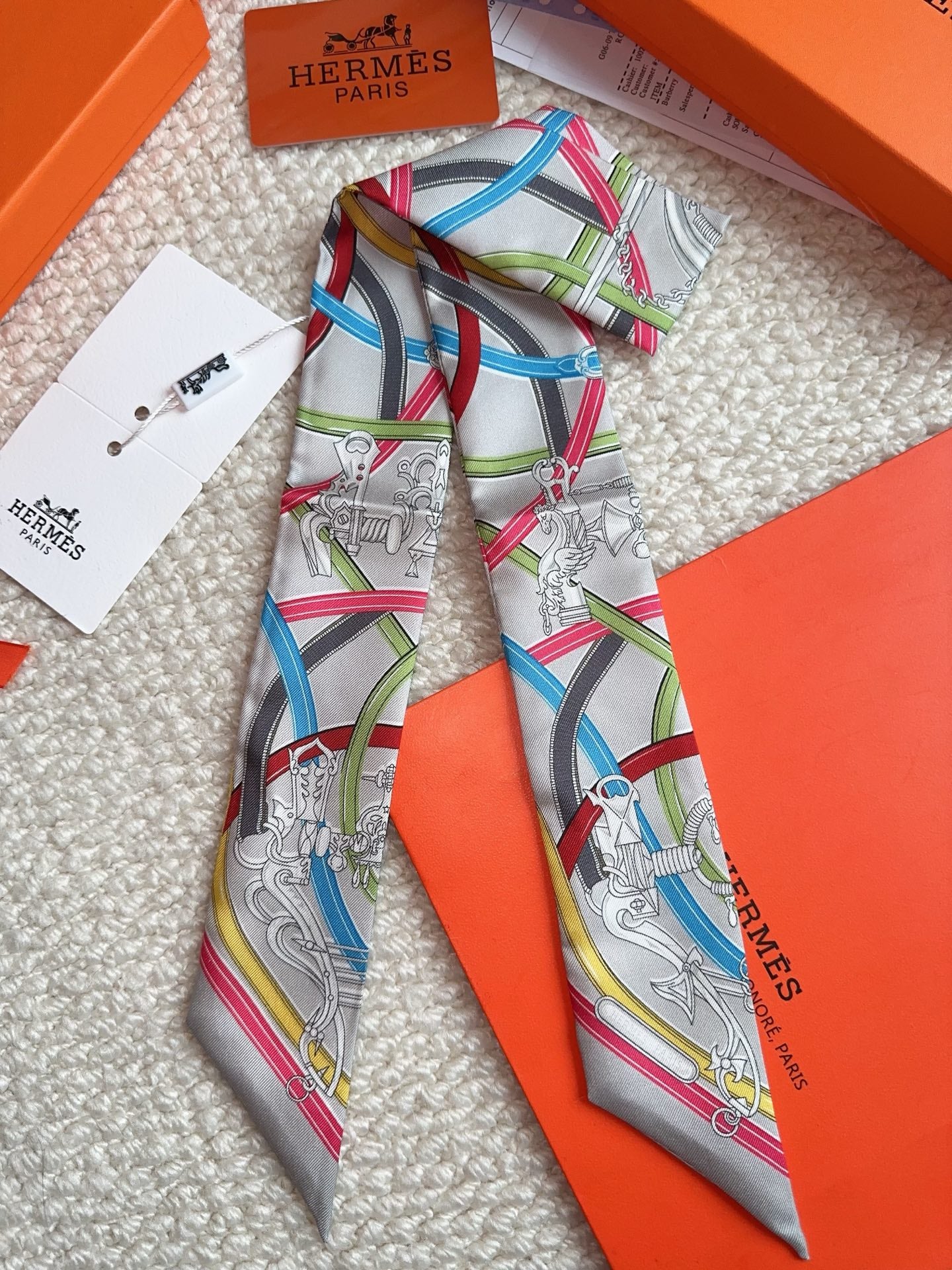 HERMES 26S SCARF 86 IN SILK 309612