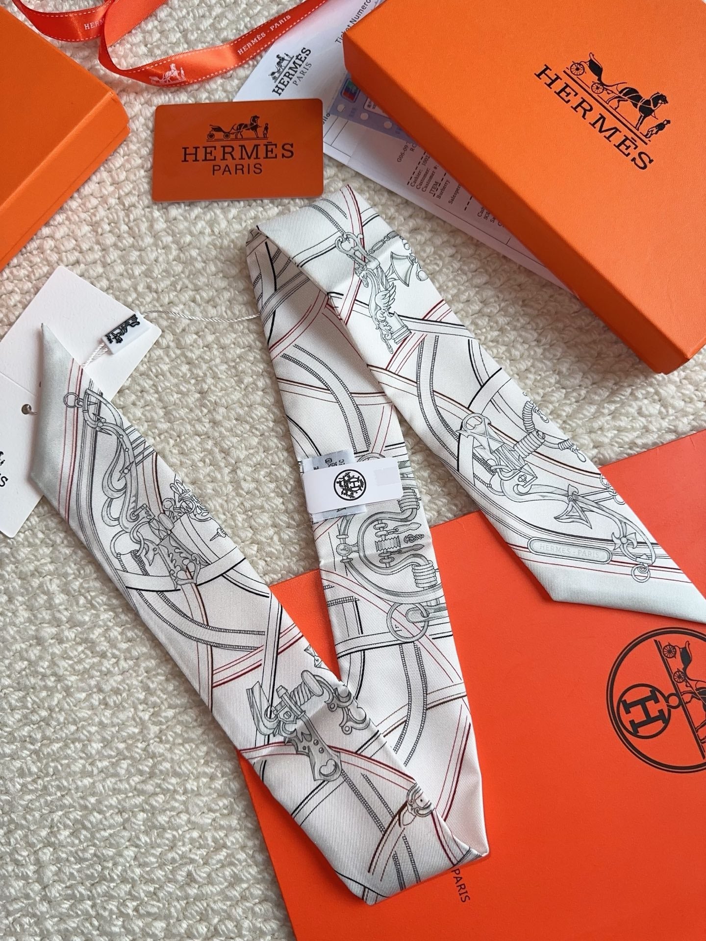 HERMES 26S SCARF 86 IN SILK 309615