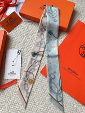 HERMES 26S SCARF 86 IN SILK 309617