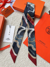 HERMES 26S SCARF 86 IN SILK 309619