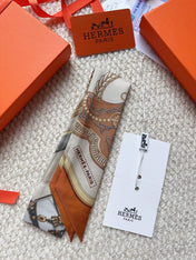 HERMES 26S SCARF 86 IN SILK 309622
