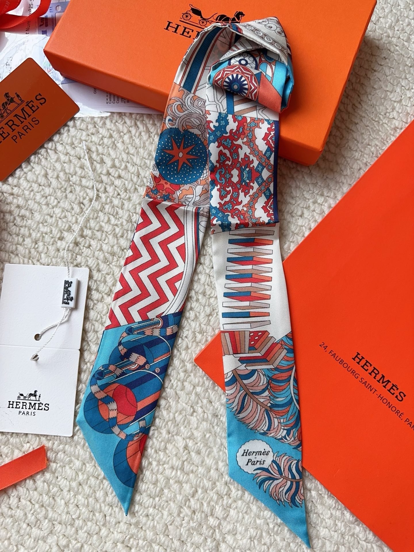 HERMES 26S SCARF 86 IN SILK 309627