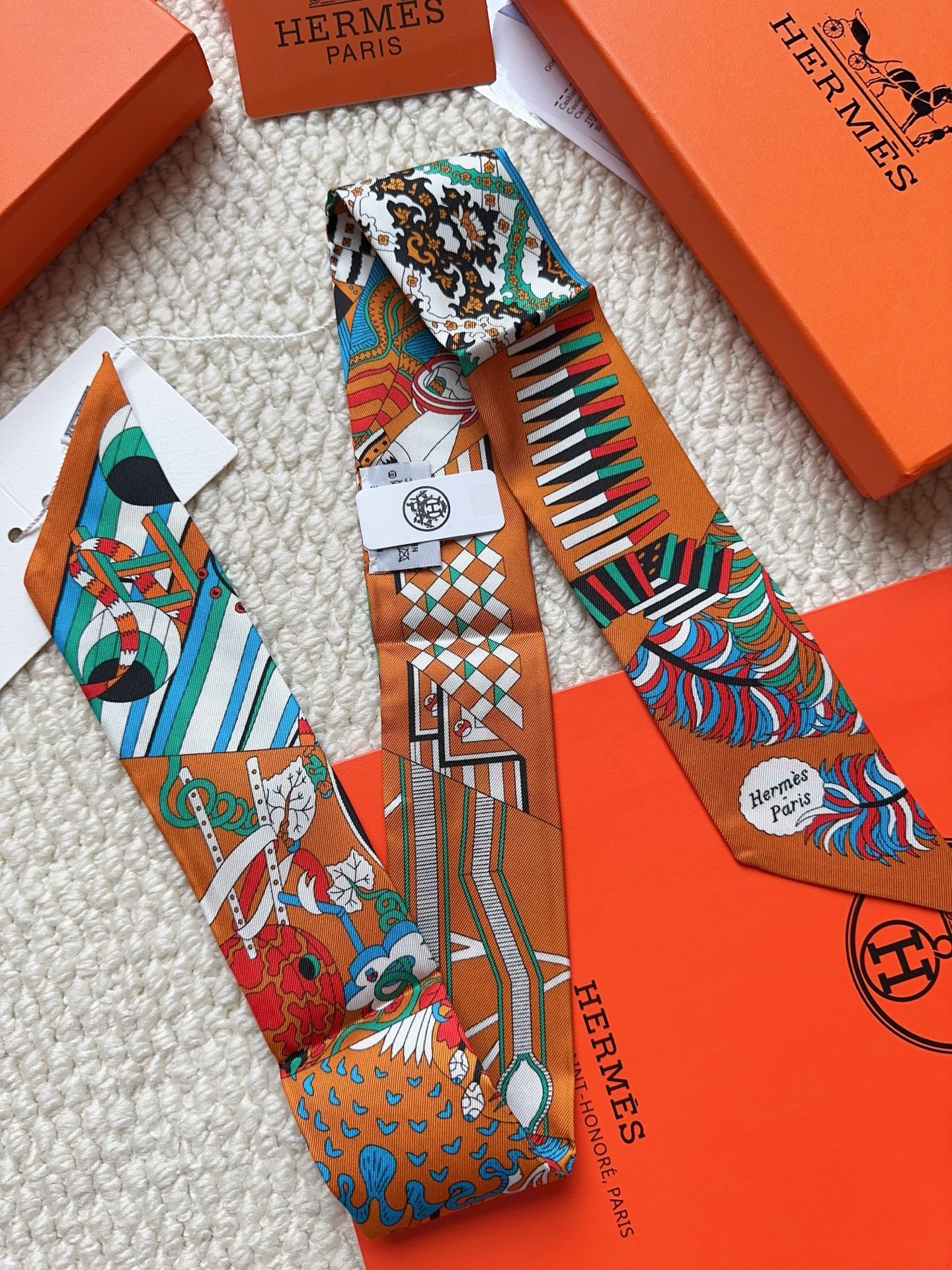 HERMES 26S SCARF 86 IN SILK 309629