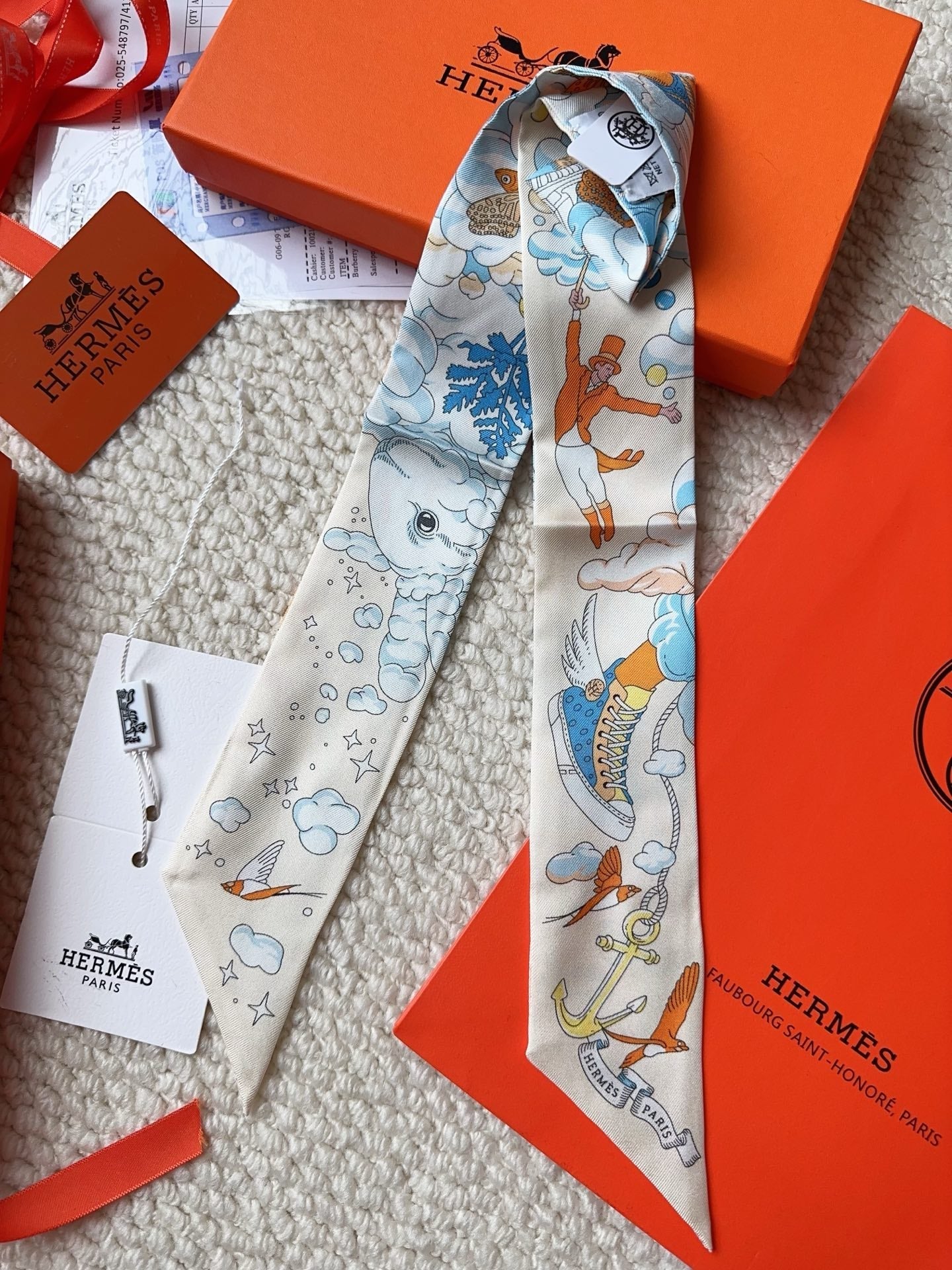 HERMES 26S SCARF 86 IN SILK 309633