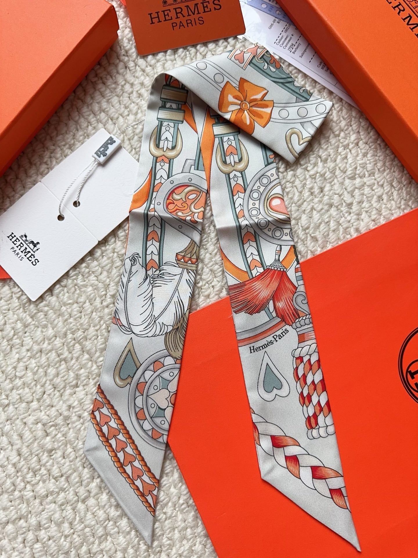 HERMES 26S SCARF 86 IN SILK 309641